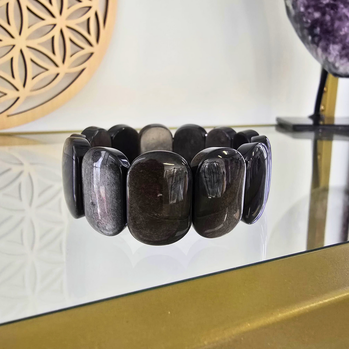 Obsidienne Argentée