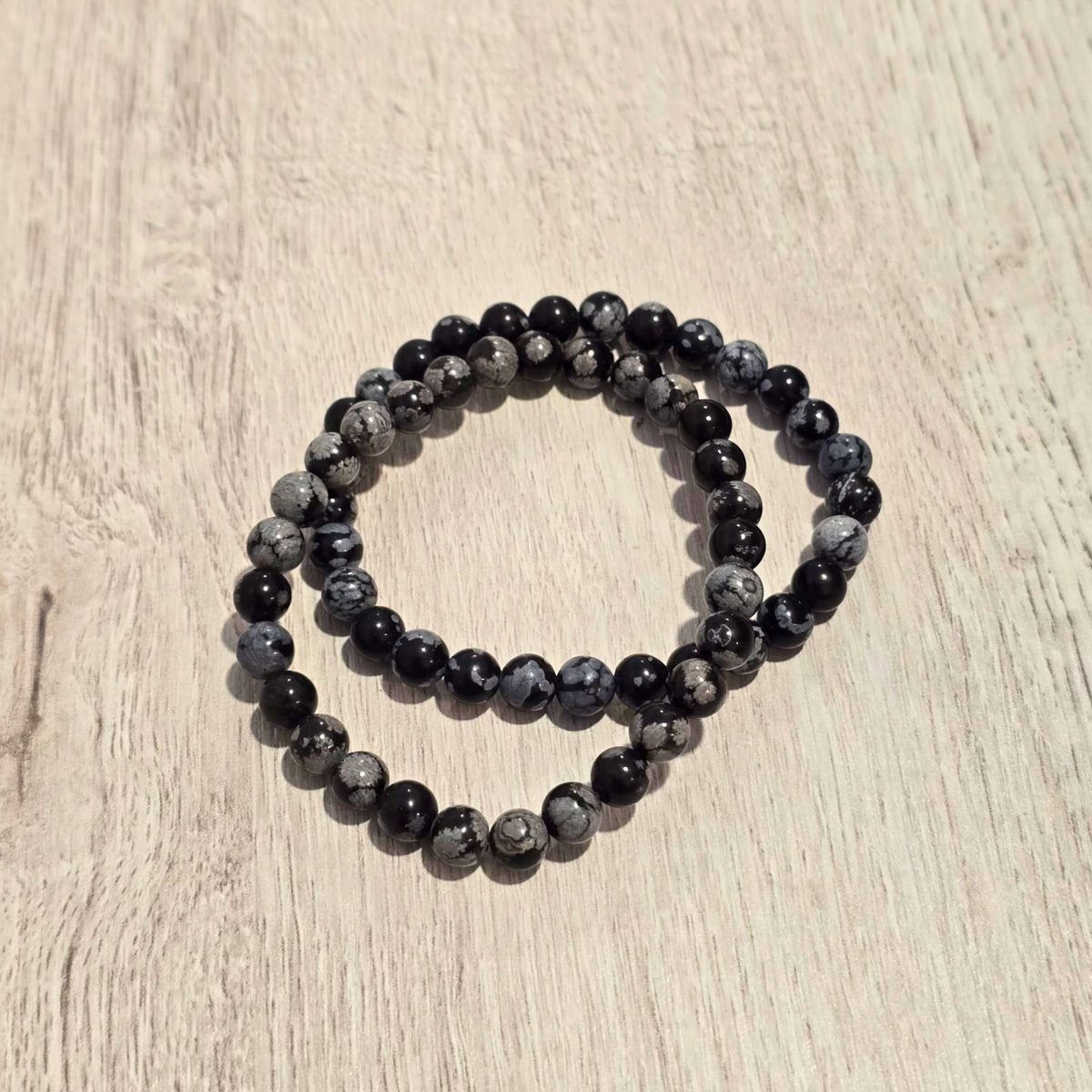 Obsidienne Flocon De Neige - 6mm