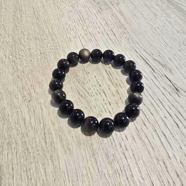 Obsidienne Argentée - 10mm