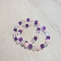 Améthyste, Quartz Rose & Cristal De Roche - 8mm