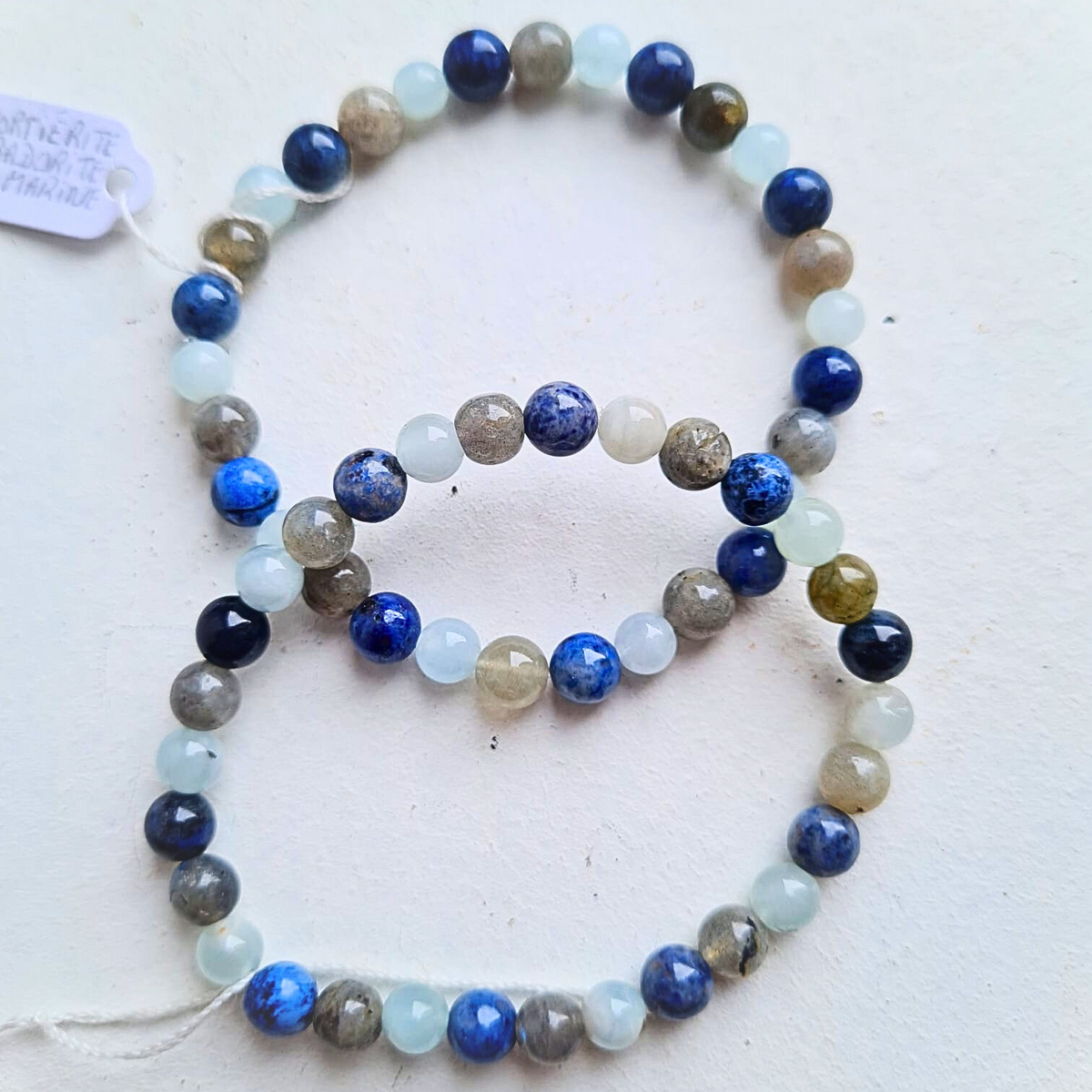 Dumortiérite - Labradorite & Aigue Marine
