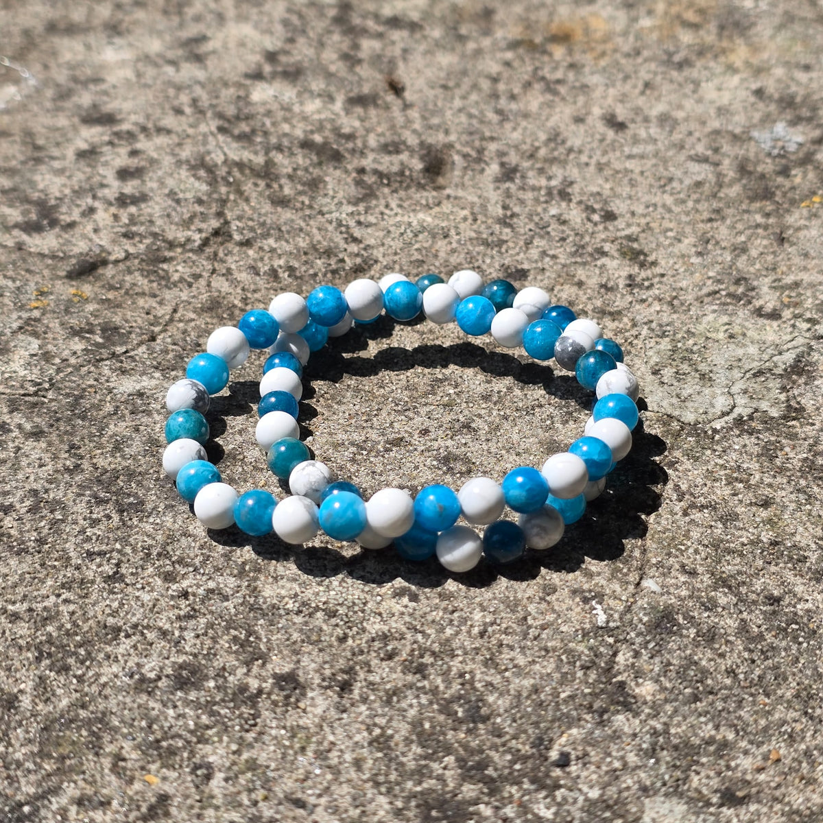 Apatite & Howlite - 6mm