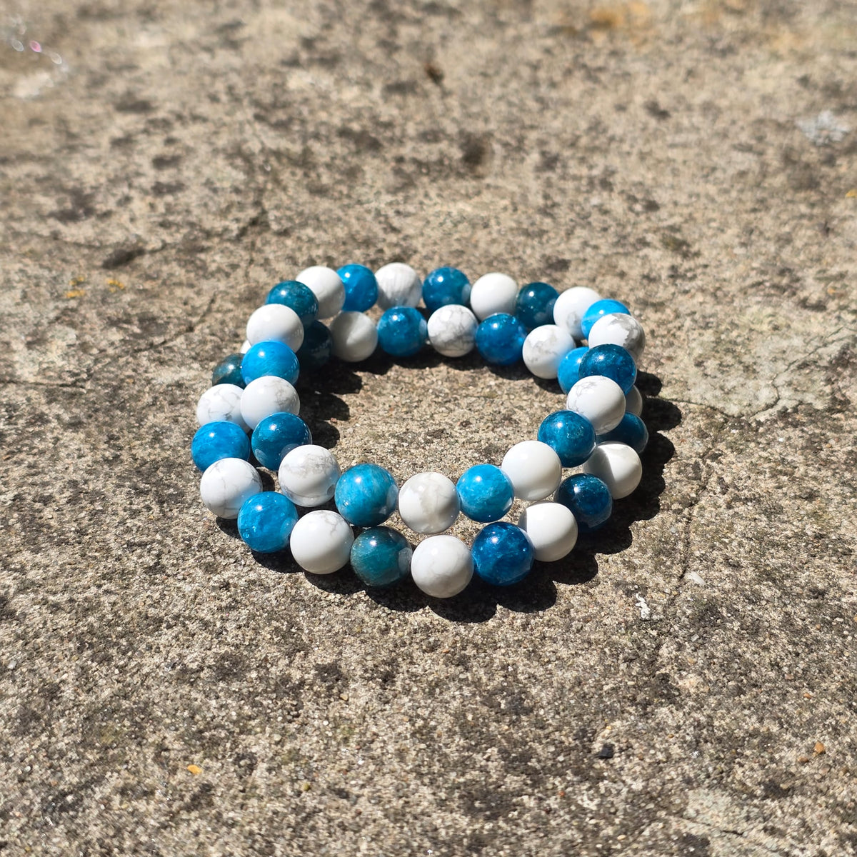 Apatite & Howlite - 8mm
