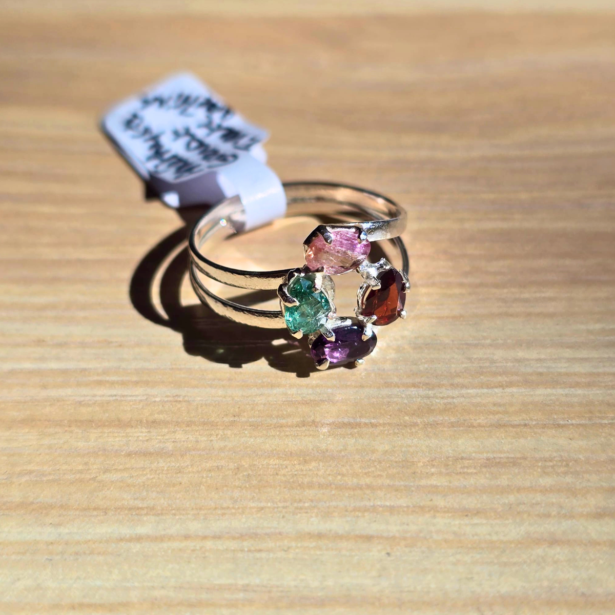 Grenat, Tourmaline Verte, Améthyste & Amétrine